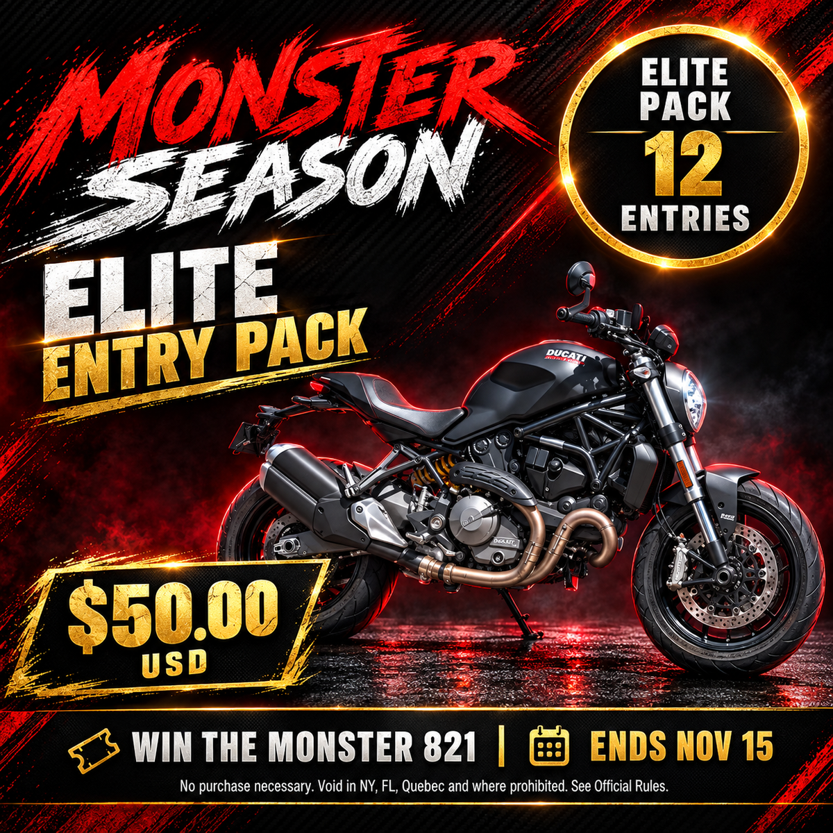 Elite Entry Pack, 12 entries
