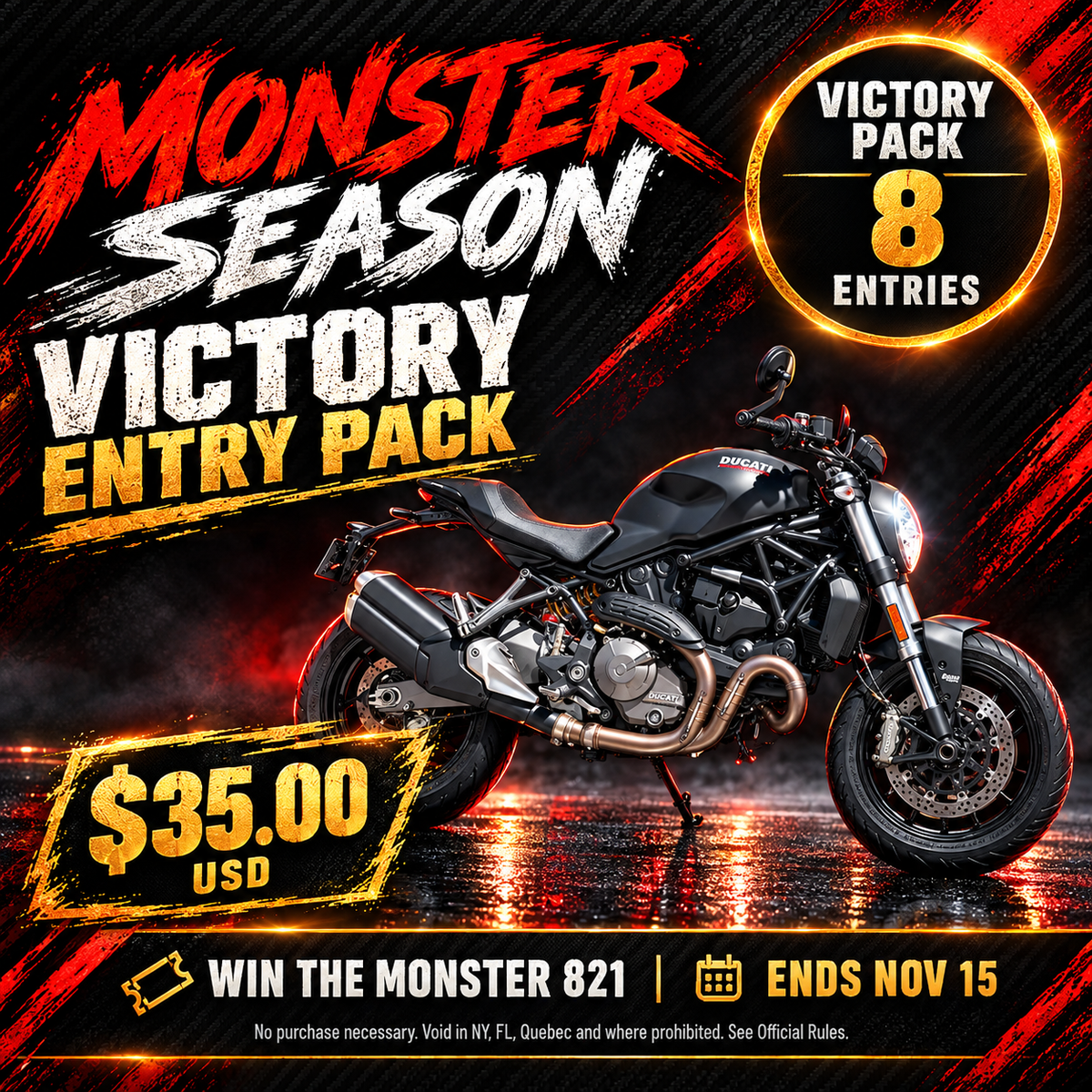 Victory Entry Pack, 8 entries