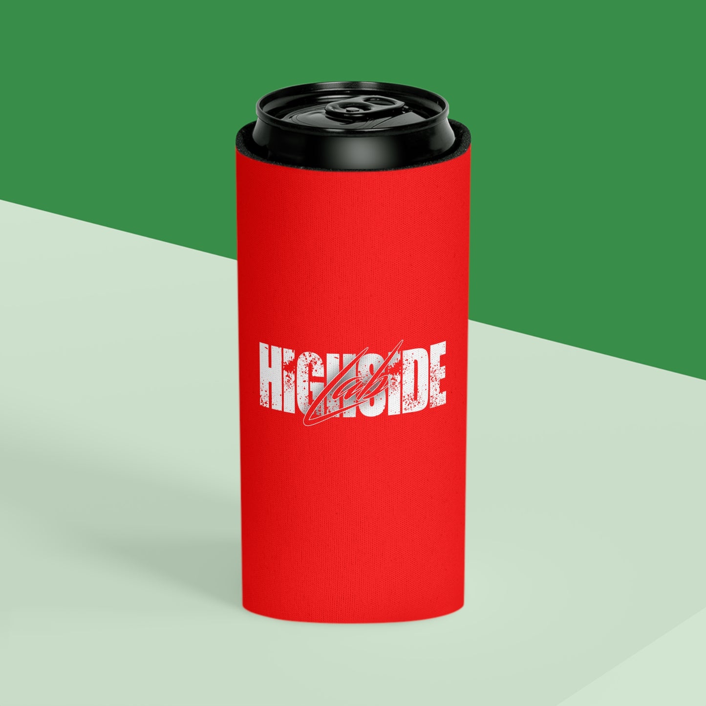 Highside Lab Can Cooler – Red Logo Koozie