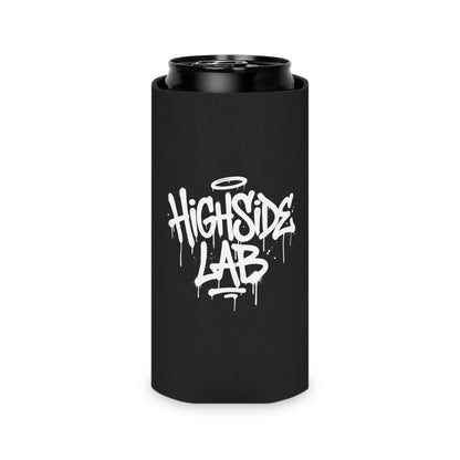 Highside Lab Can Cooler – Black Graffiti Logo Koozie