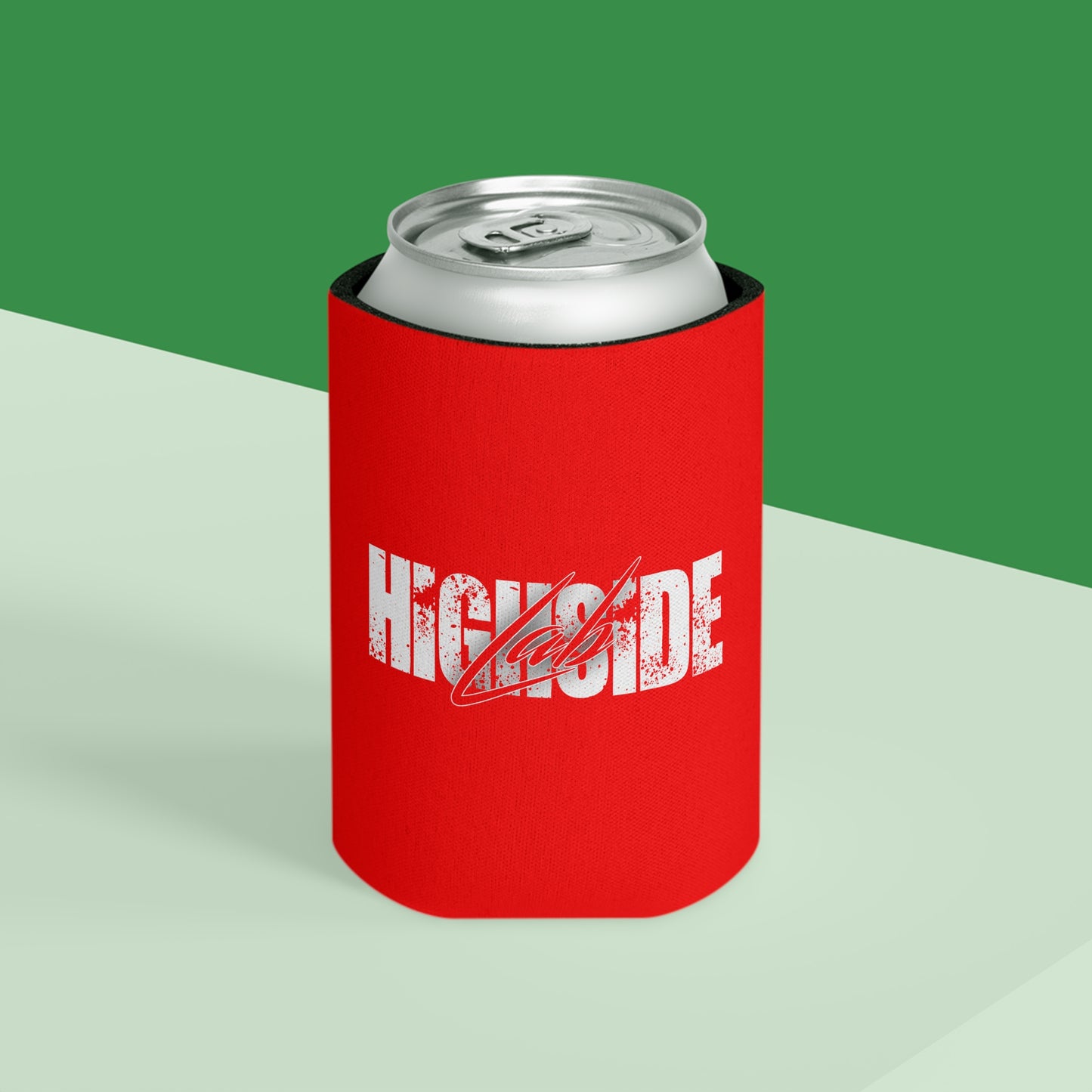 Highside Lab Can Cooler – Red Logo Koozie